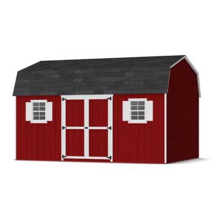 Little Cottage Co. Value Gambrel 12x16 Workshop Barn Shed Kit (12x16 VGB-6-WS-PC)
