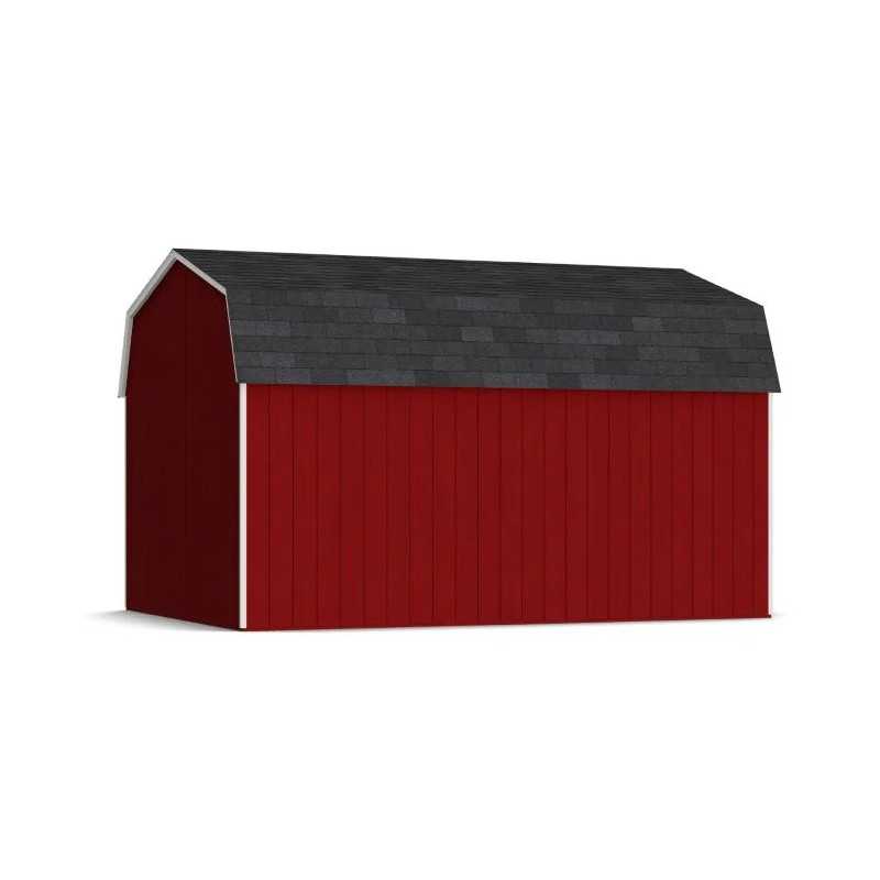 Little Cottage Co. Value Gambrel 12x16 Workshop Barn Shed Kit (12x16 VGB-6-WS-PC)