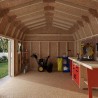 Little Cottage Co. Value Gambrel 12x16 Workshop Barn Shed Kit (12x16 VGB-6-WS-PC)