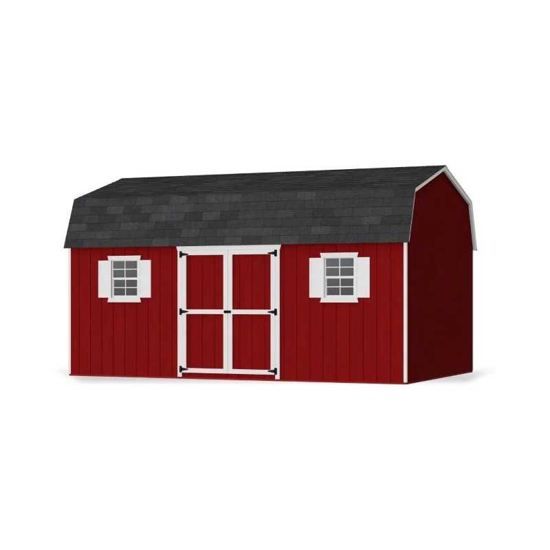 Little Cottage Co. Value Gambrel 12x18 Workshop Barn Shed Kit (12x18 VGB-6-WS-PC)