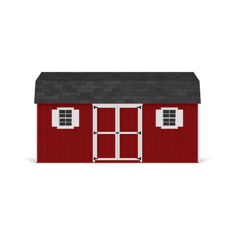 Little Cottage Co. Value Gambrel 12x18 Workshop Barn Shed Kit (12x18 VGB-6-WS-PC)