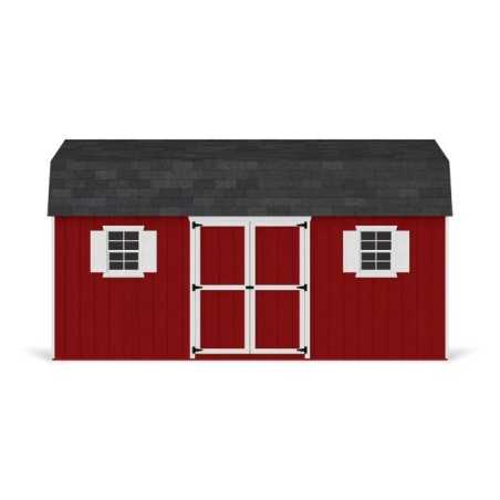 Little Cottage Co. Value Gambrel 12x18 Workshop Barn Shed Kit (12x18 VGB-6-WS-PC)