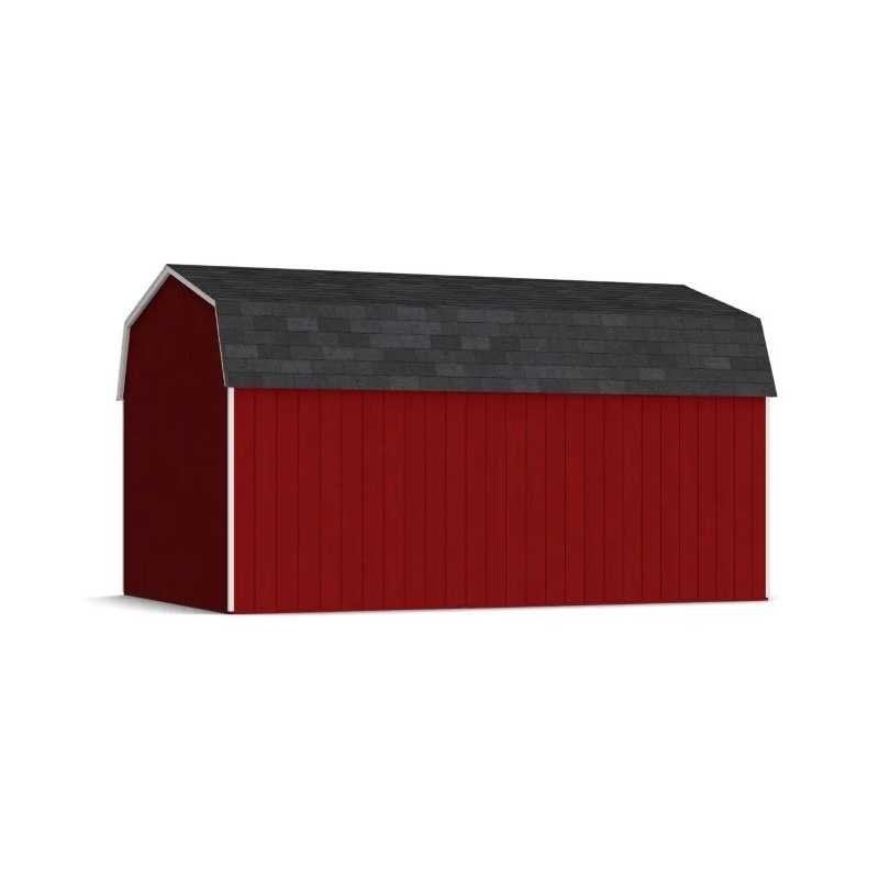 Little Cottage Co. Value Gambrel 12x18 Workshop Barn Shed Kit (12x18 VGB-6-WS-PC)