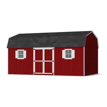 Little Cottage Co. Value Gambrel 12x20 Workshop Barn Shed Kit (12x20 VGB-6-WS-PC)