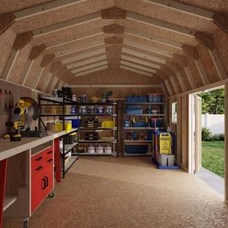 Little Cottage Co. Value Gambrel 12x20 Workshop Barn Shed Kit (12x20 VGB-6-WS-PC)