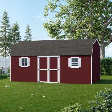 Little Cottage Co. Value Gambrel 12x20 Workshop Barn Shed Kit (12x20 VGB-6-WS-PC)