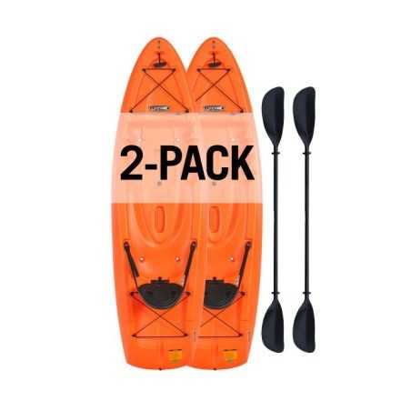Lifetime Volt 85 Sit-On-Top Kayak 2-Pack (Paddles Included) Orange (91363)