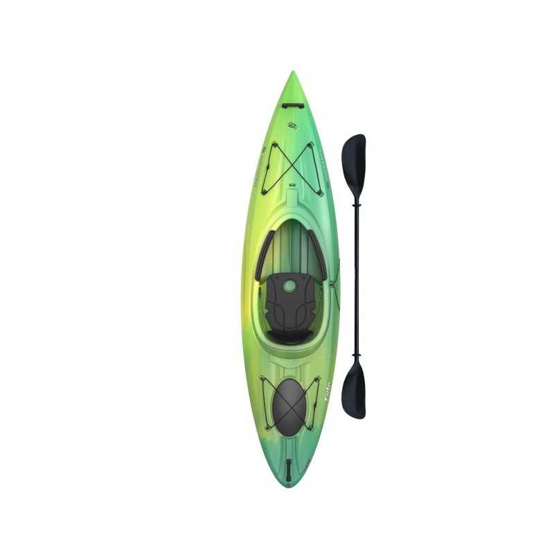 Lifetime 10 ft Emotion Tide Sit-Inside Kayak w/ Paddle  - Lemongrass Fusion (90848)