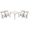 Lifetime 37" Fold-in-Half Commercial Table & 4 Chair Set – (81324)