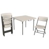 Lifetime 37" Fold-in-Half Commercial Table & 4 Chair Set – (81324)
