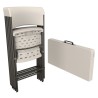 Lifetime 37" Fold-in-Half Commercial Table & 4 Chair Set – (81324)