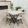 Lifetime 37" Fold-in-Half Commercial Table & 4 Chair Set – (81324)