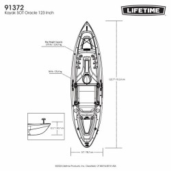 Lifetime Oracle 103 Sit-On-Top Kayak with Paddle – (91372)