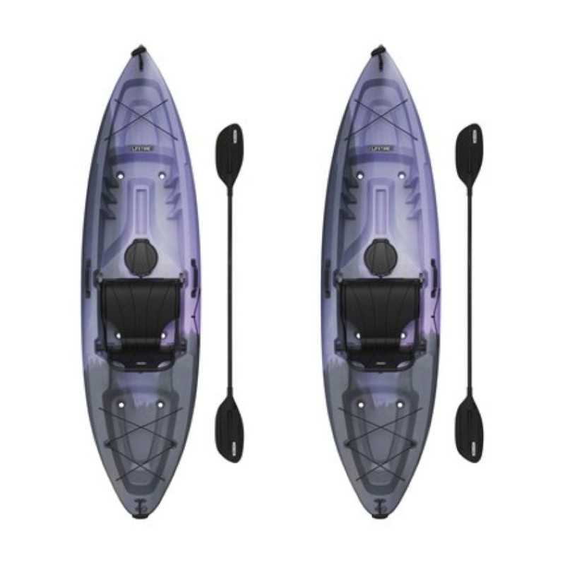 Lifetime Oracle 2-Pack 103 Sit-On-Top Kayaks with Paddles – (91373)