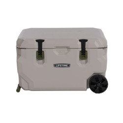 Lifetime 65 quart Glacier Series Cooler with Wheels - Pumice Stone (91179)