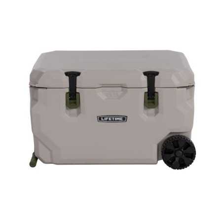 Lifetime 65 quart Glacier Series Cooler with Wheels - Pumice Stone (91179)