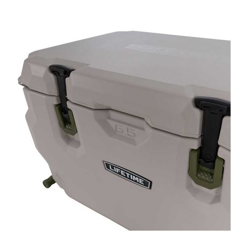 Lifetime 65 quart Glacier Series Cooler with Wheels - Pumice Stone (91179)