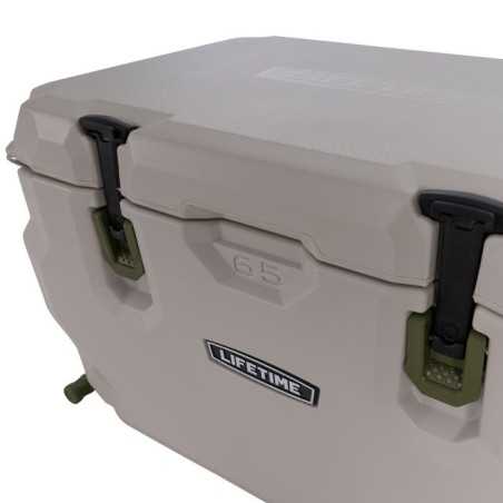 Lifetime 65 quart Glacier Series Cooler with Wheels - Pumice Stone (91179)