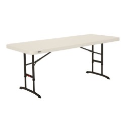 Lifetime 6-Foot Adjustable Height Table - Almond (80565)