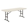 Lifetime 6-Foot Adjustable Height Table - Almond (80565)