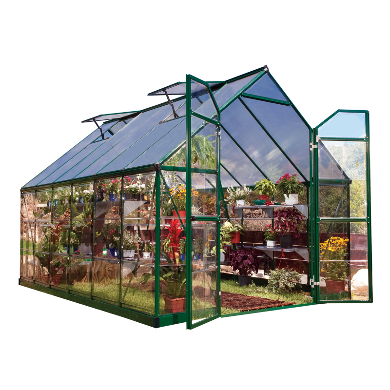Palram 8x12 Balance Hobby Greenhouse Kit -  Green (HG6112G)