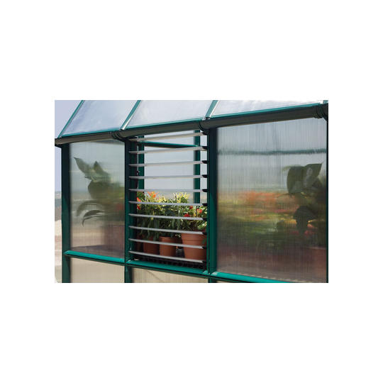 Palram Side Louvre Window – Adjustable Ventilation For Harmony, Mythos, Hybrid, Octave, Essence, Balance And Americana Greenhouses