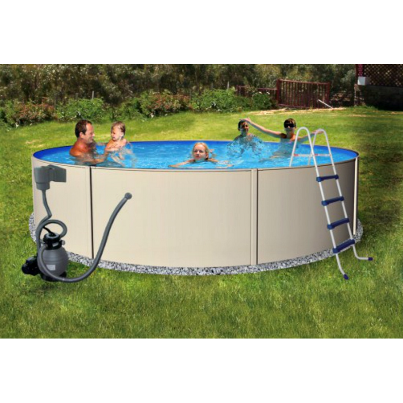 Blue Wave Blue Lagoon 24' Round 52" Economical Steel Pool Kit Package  (NB1067)
