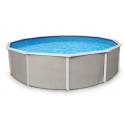 Blue Wave Belize 21' Round 48" Deep Steel Pool Kit - With 6" Toprails (NB2506) Blue Wave Belize 21' Round 48" Deep Steel Pool Kit - With 6" Toprails (NB2506)