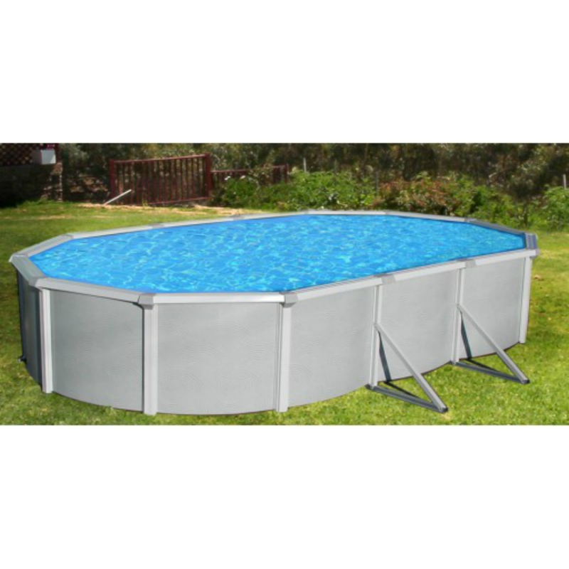 Blue Wave Samoan 21'x41' Oval 52" Deep Steel 8" Toprail (NB1651)