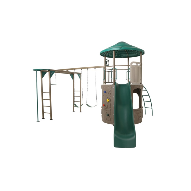 Lifetime Adventure Tower Deluxe Swingset - Earthtone (91199)