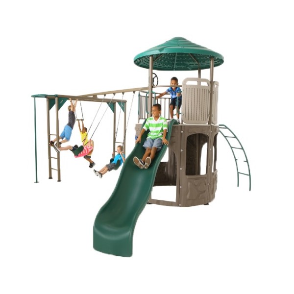 Lifetime Adventure Tower Deluxe Swingset Earthtone (90630)