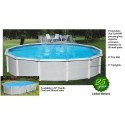 Blue Wave Samoan 18x52 Steel Pool Kit with 8" Toprail - Round NB1642