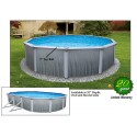 Blue Wave Martinique 12x24x52 Steel Pool Kit - Oval NB2622