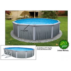 Blue Wave Martinique 18x33x52 Steel Pool Kit - Oval NB3124
