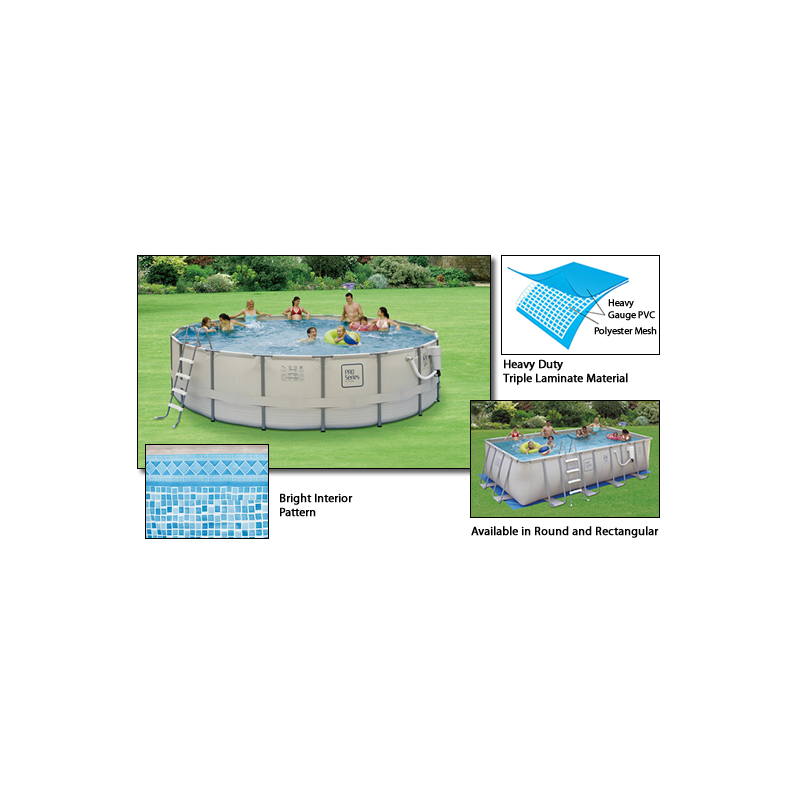 Blue Wave Proseries™ 15' Round 48" Deep Metal Frame Pool Kit (NB2030)