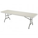 Lifetime 21-Pack  8 Ft. Commercial Plastic Folding Banquet Tables - Almond (82984)