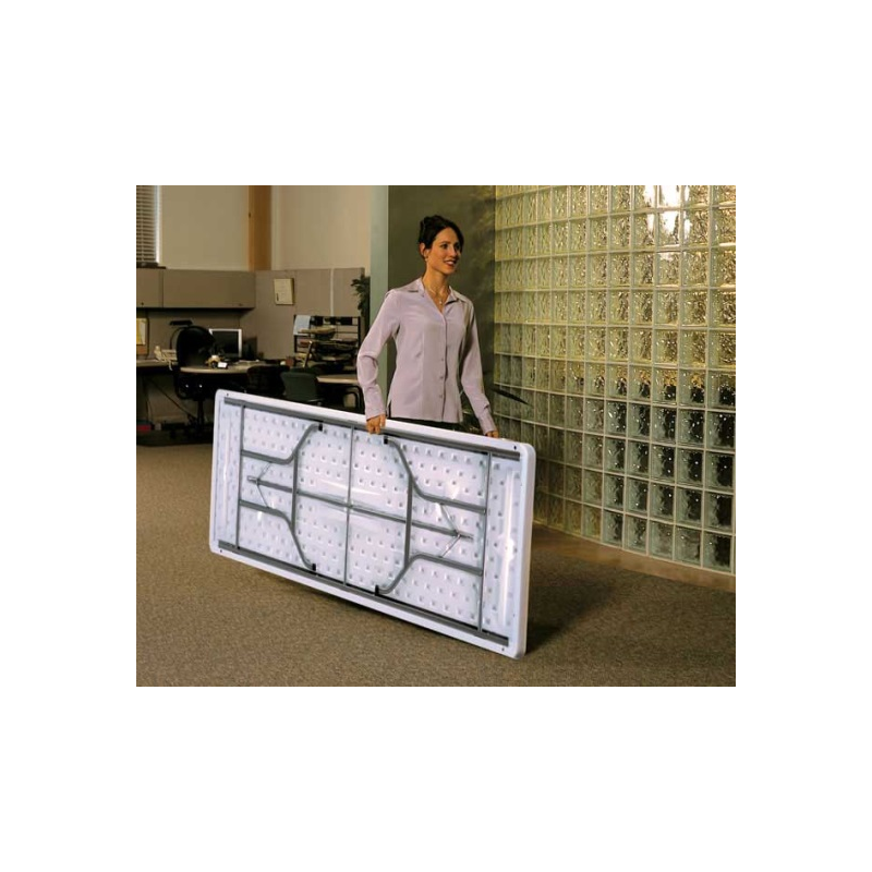 Lifetime 21-Pack  8 Ft. Commercial Plastic Folding Banquet Tables - Almond (82984)