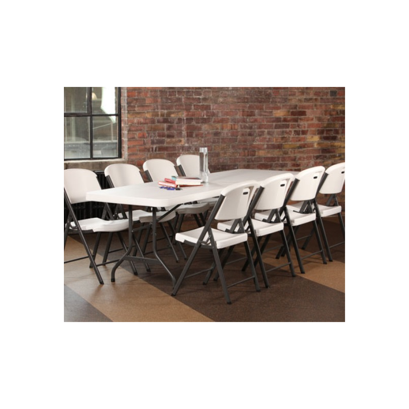 Lifetime 21-Pack  8 Ft. Commercial Plastic Folding Banquet Tables - Almond (82984)