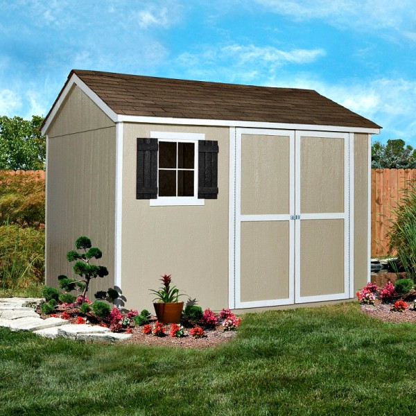 Handy Home Avondale 10x8 Wood Storage Shed Kit with Floor