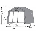 ShelterLogic 8×8×8 Peak Style Storage Shed - Grey (70423)