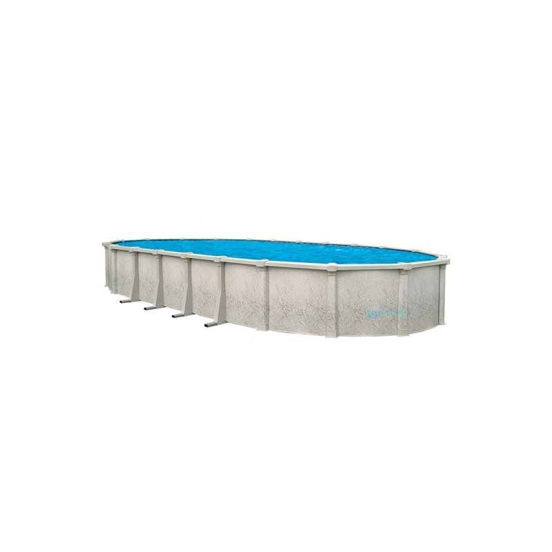 Tahitian 18' x 33' Oval 54" Steel Wall Pool With Resin Toprail And S.S. Panel (NB1208)