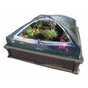 Lifetime Raised Garden Bed Kit 2 Beds -1 Vinyl Enclosure (60053)