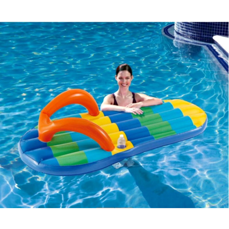 Blue Wave Beach Striped Flip Flop 71-in Inflatable Pool Float  (NT1773)