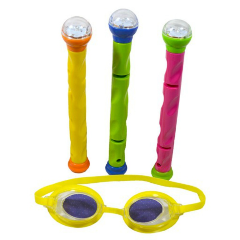 Blue Wave 3D Action LED Dive Sticks - Set of 3 (NT2131) Blue Wave 3D Action LED Dive Sticks - Set of 3 (NT2131)