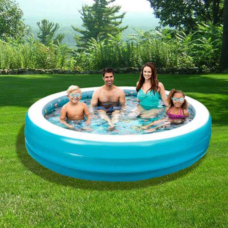 Blue Wave 3D Inflatable 7.5-ft Round Family Pool (NT5058) Blue Wave 3D Inflatable 7.5-ft Round Family Pool (NT5058)