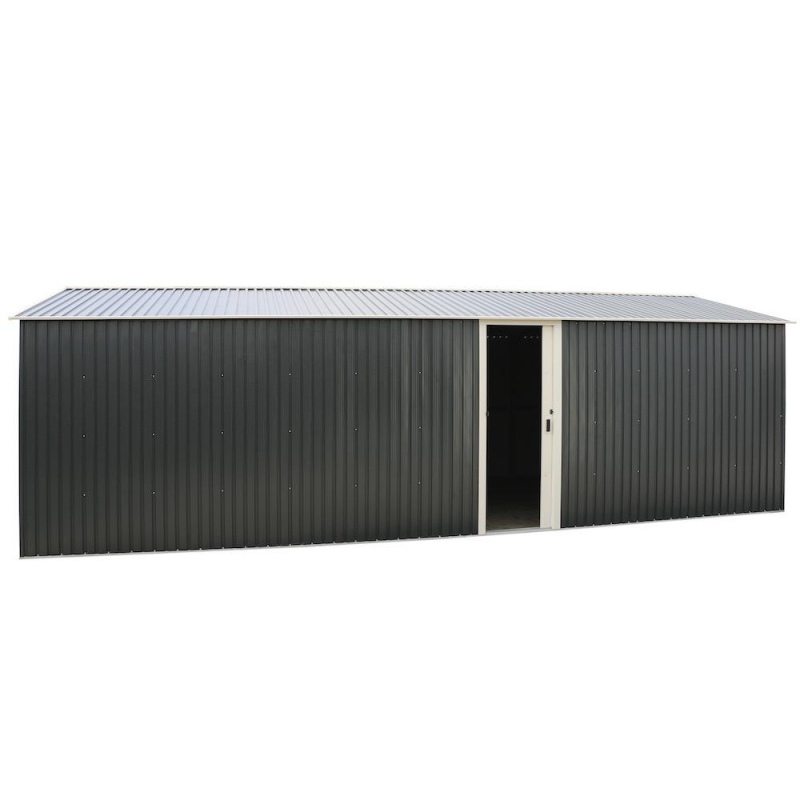 DuraMax 12x20 Gray Metal Storage Garage Building Kit (50951)