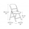 Lifetime Classic Commercial Folding Chair  4 Pack - White (42804)