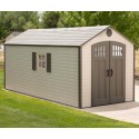 Lifetime 8x17.5 Ft Outdoor Storage Shed Kit w/ 2 Windows (60121)