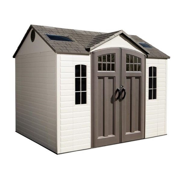 lifetime 10x8 side entry storage shed w/ floor 60095