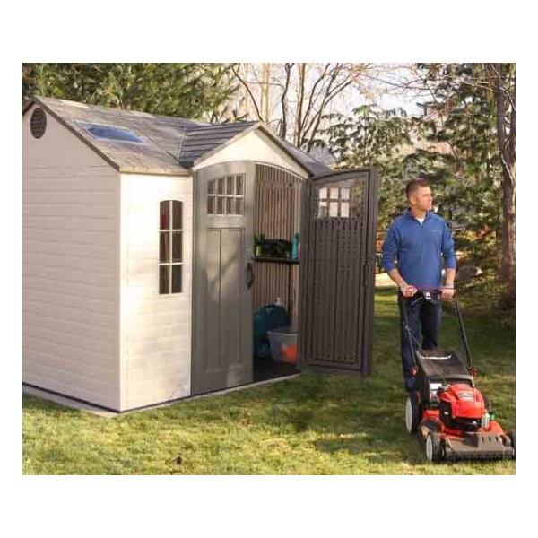 Lifetime 10x8 Side Entry Storage Shed W Floor 60095